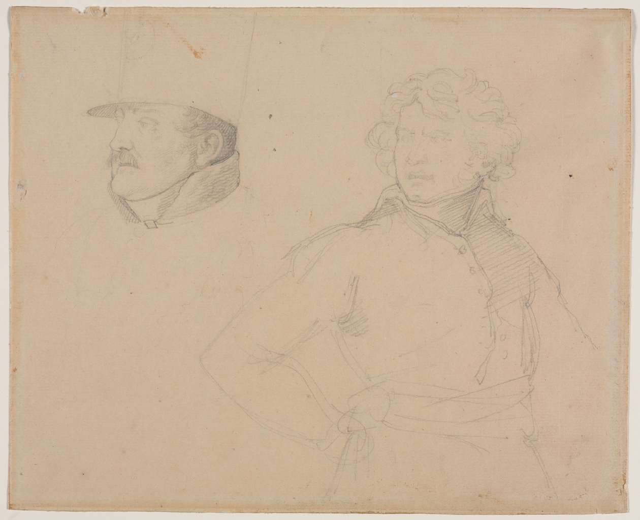 Géricault - Studie van twee soldaten, 1818-1819 door Theodore Gericault