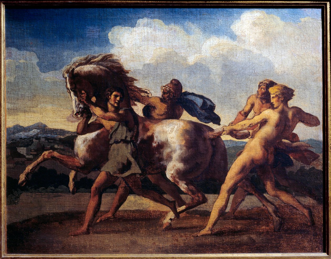 Paardenstop door slaven door Theodore Gericault