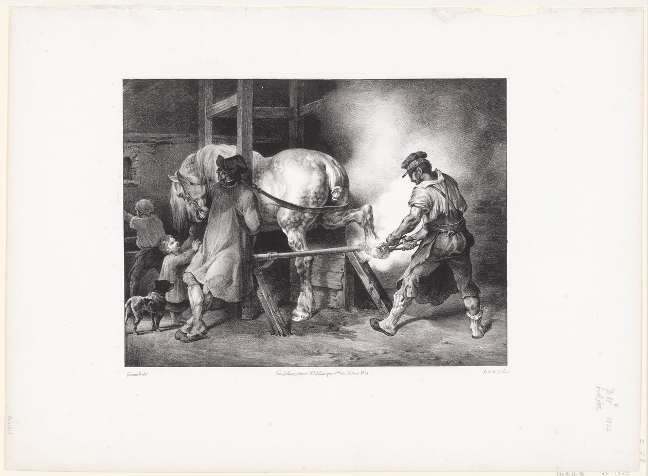 Le Maréchal flamand (De Vlaamse smid) door Theodore Gericault