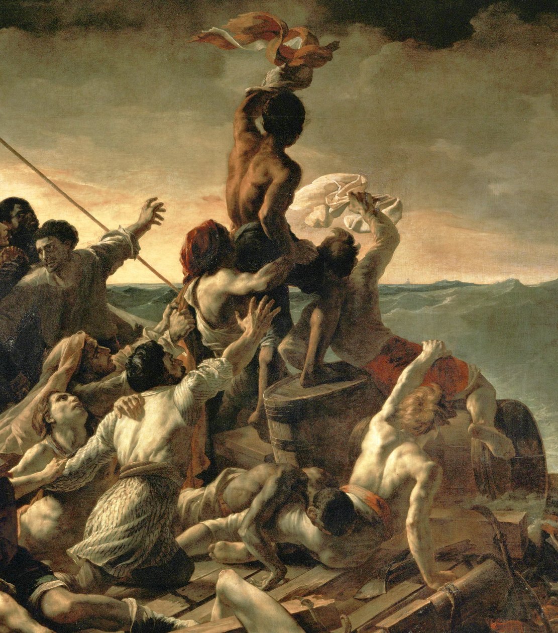Het vlot van de Medusa ... door Theodore Gericault