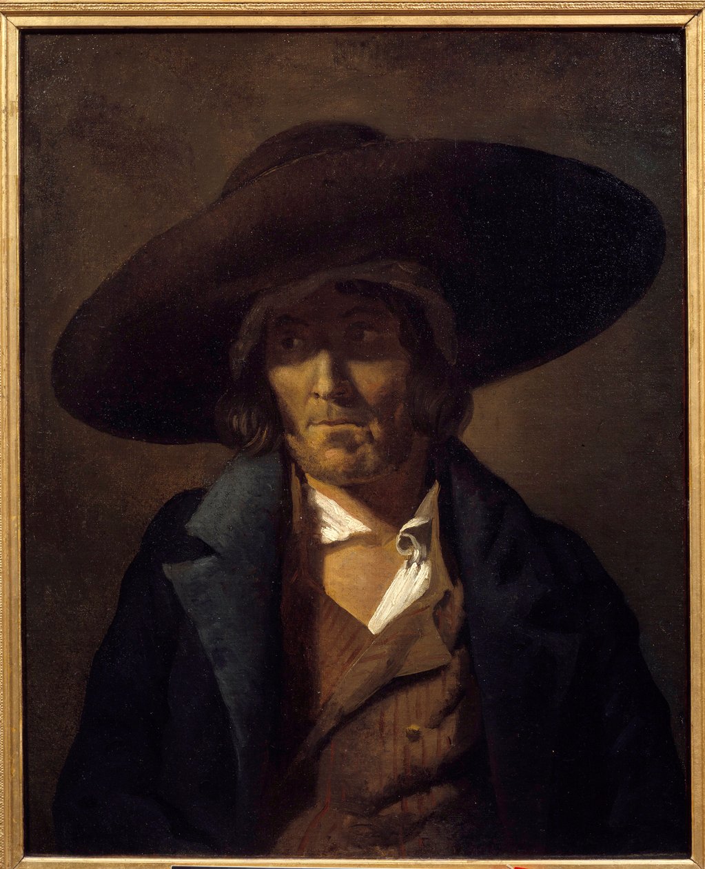 Portret van Man genaamd de Vendeen Schilderij door Theodore Gericault (1791-1824) 19e eeuw door Theodore Gericault