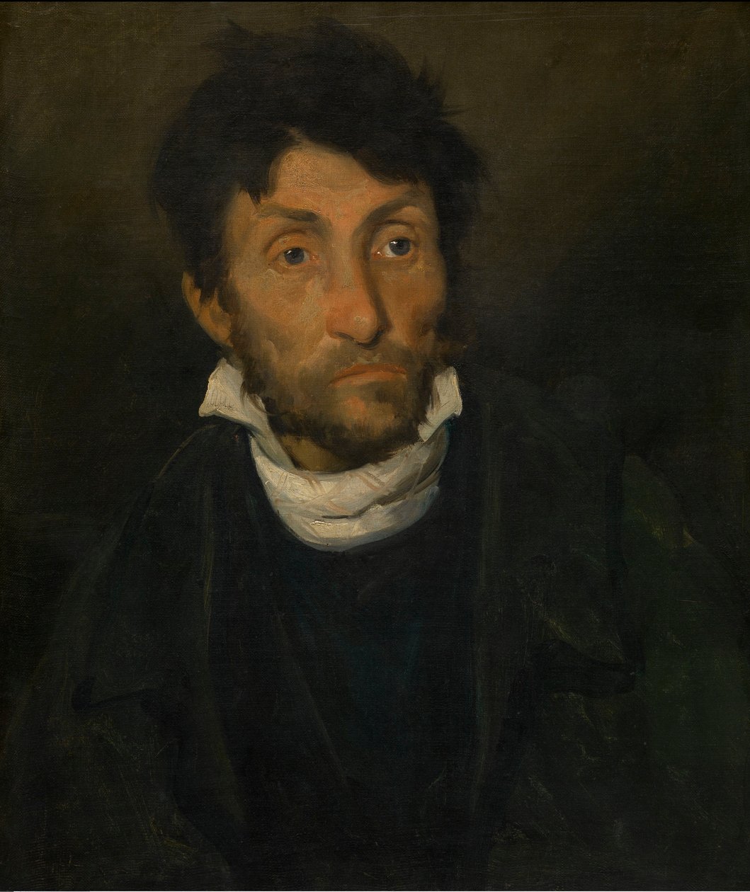 Portret van een kleptomaan, ca 1820-24 (olieverf op doek) door Theodore Gericault