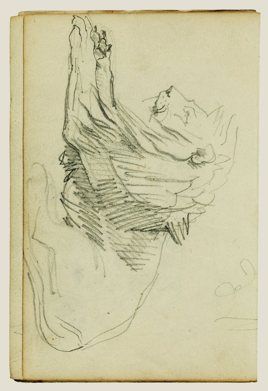 Zittende leeuw door Theodore Gericault