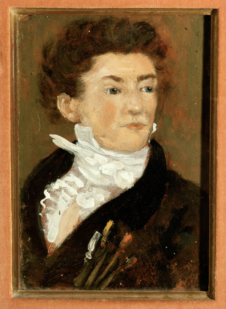 Zelfportret (schilderij op doek) door Theodore Gericault