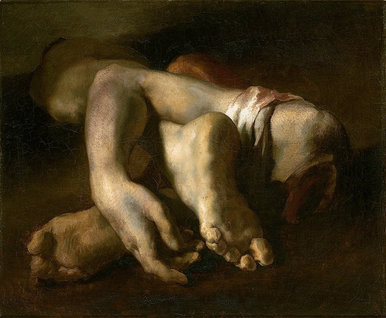 Studie van Voeten en Handen, c.1818-19 door Theodore Gericault