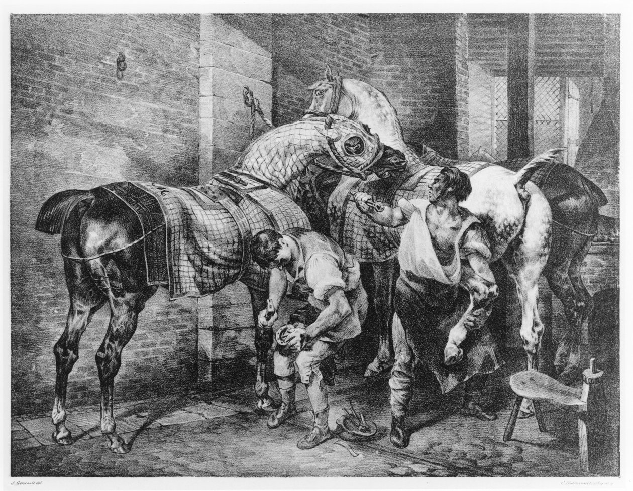 De Engelse hoefsmid door Theodore Gericault