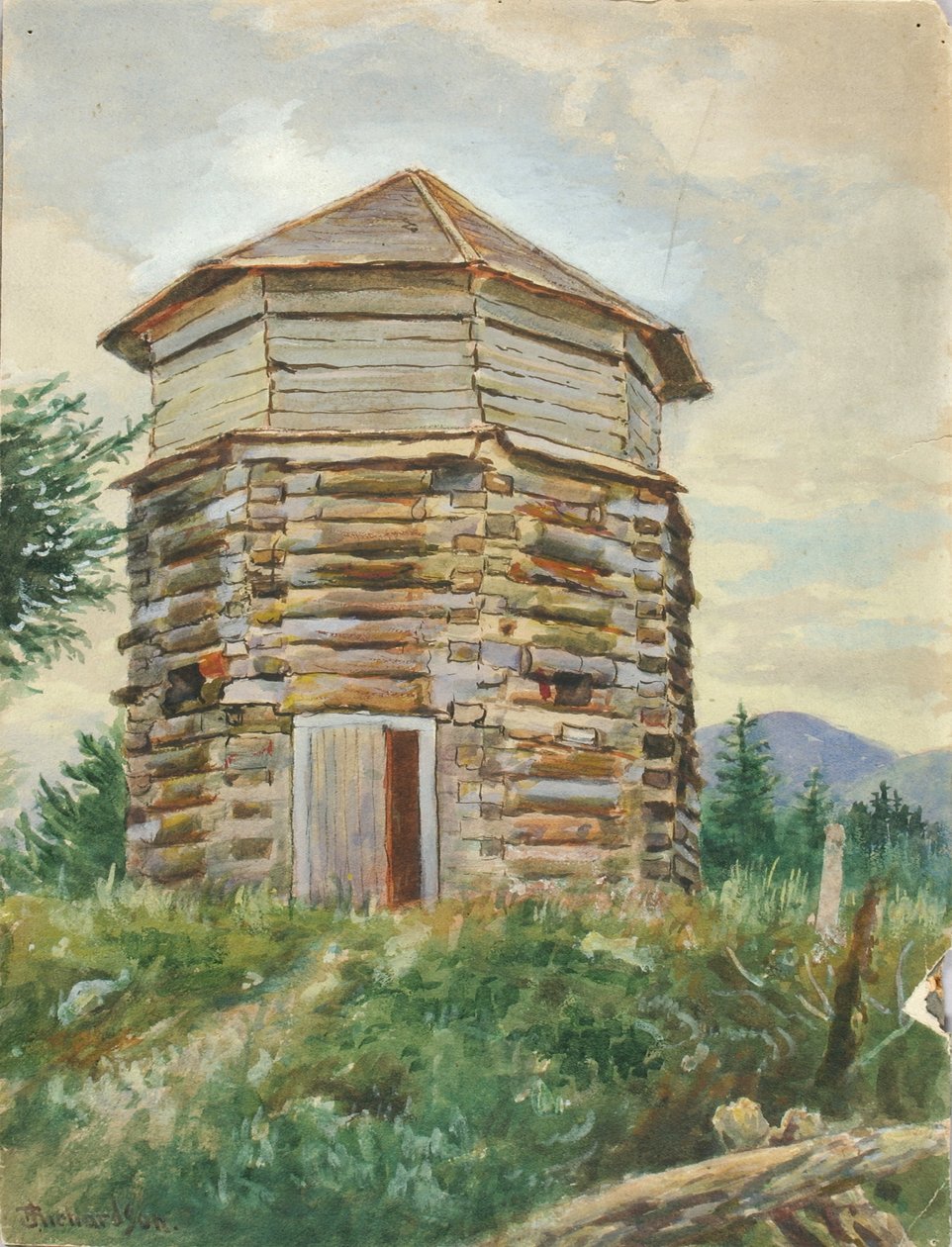 Russisch Blokhuis, Alaska, 1900 door Theodore J. Richardson