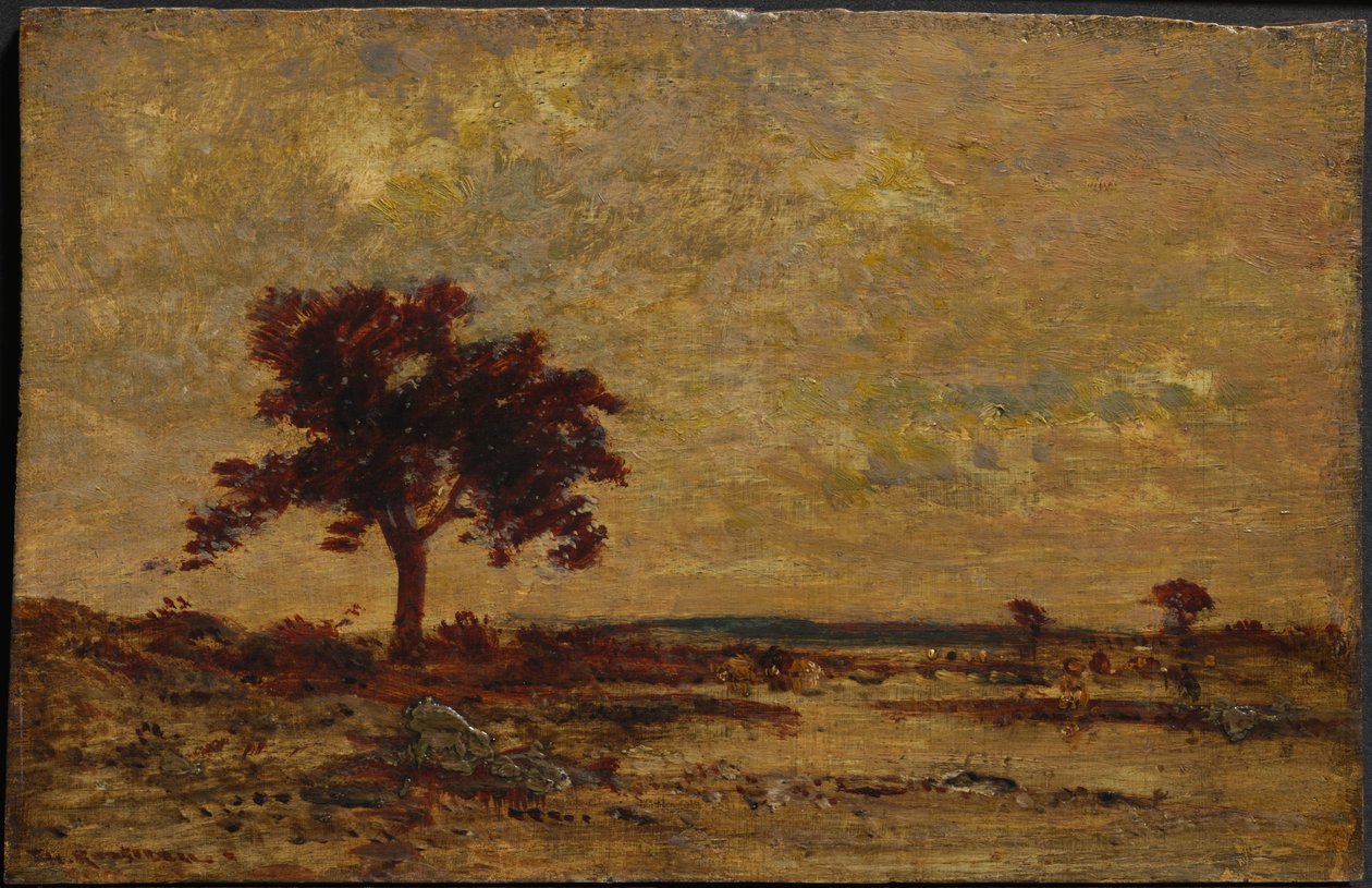Moeraslanden door Theodore Rousseau