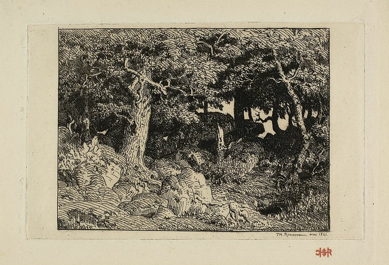 Rots Eiken door Theodore Rousseau
