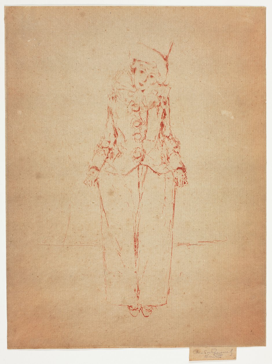 Pierrot en Pied, Portret van de Dame A. C. door Theodore Roussel