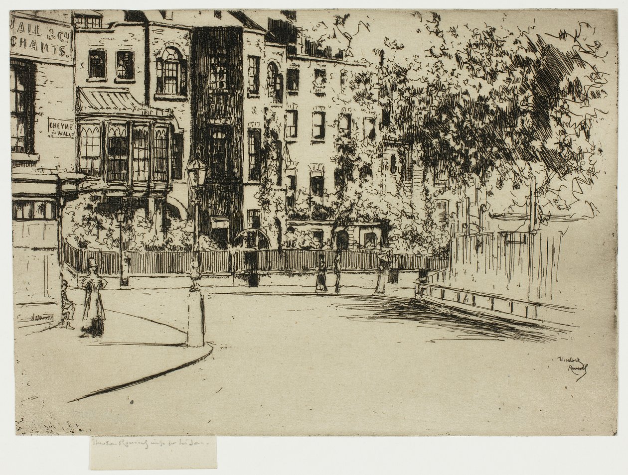 De Hoek van Cheyne Walk, Chelsea door Theodore Roussel