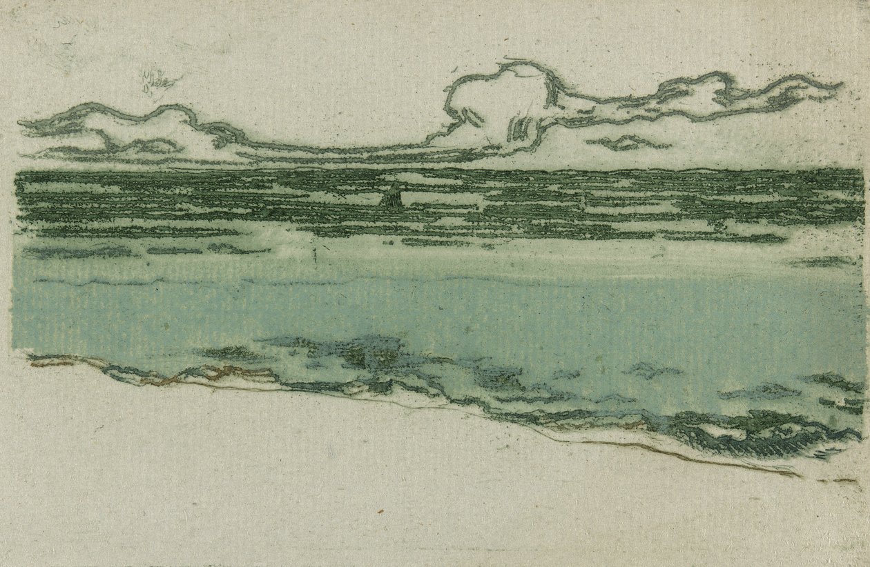 De Zee bij Bognor door Theodore Roussel