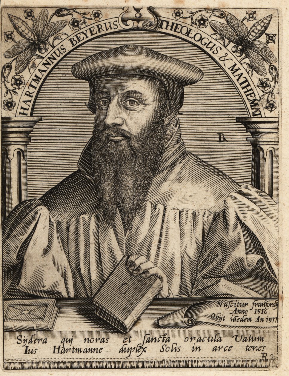 Hartmann Beyer door Theodore de Bry
