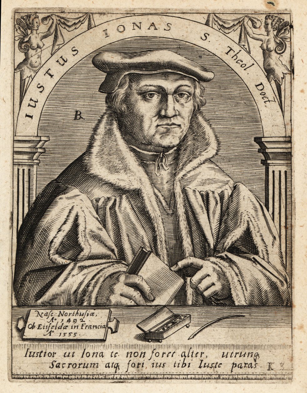Justus Jonas de Oudere door Theodore de Bry