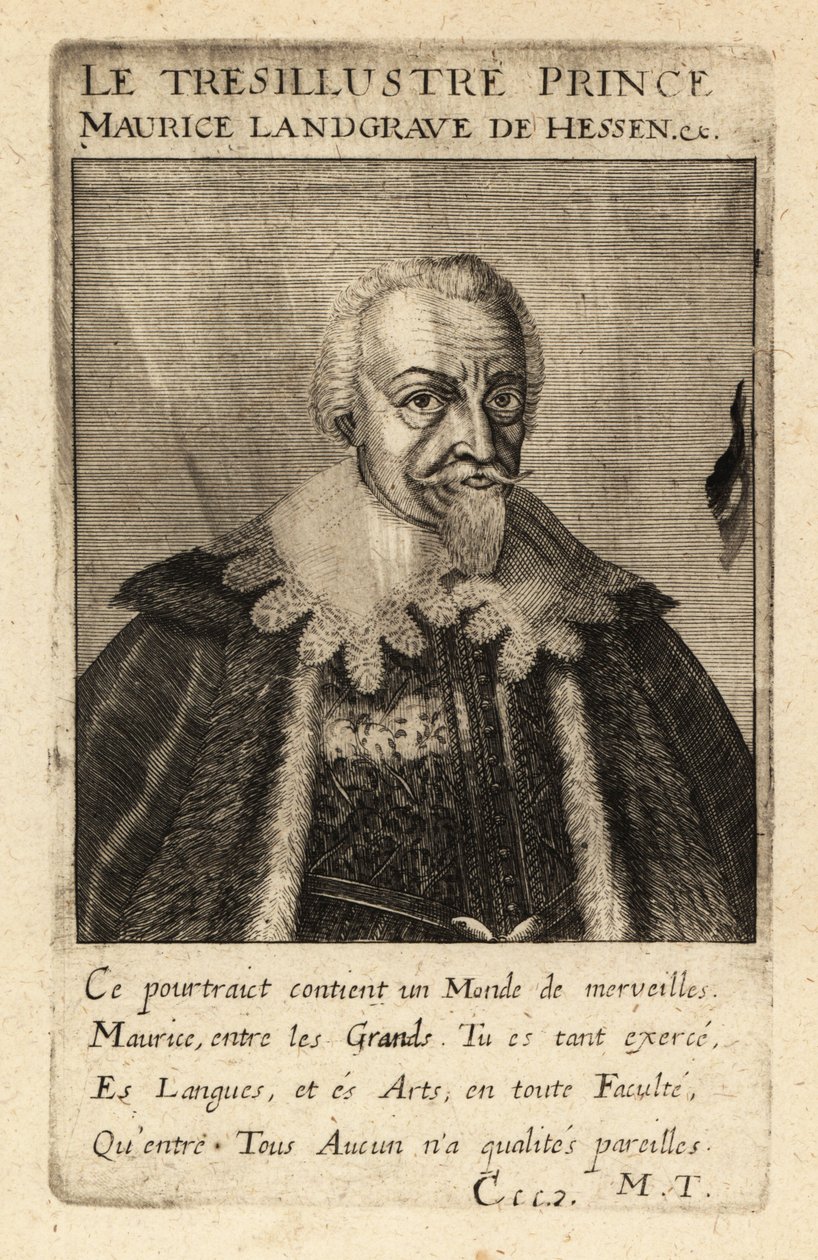 Maurits van Hessen-Kassel door Theodore de Bry
