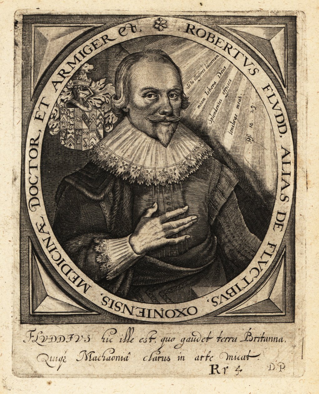 Robert Fludd, Engelse Paracelsische arts door Theodore de Bry