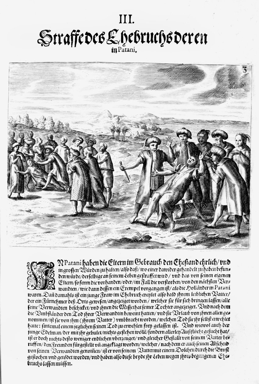 Een rekening vereffenen, 1606 door Theodore de Bry