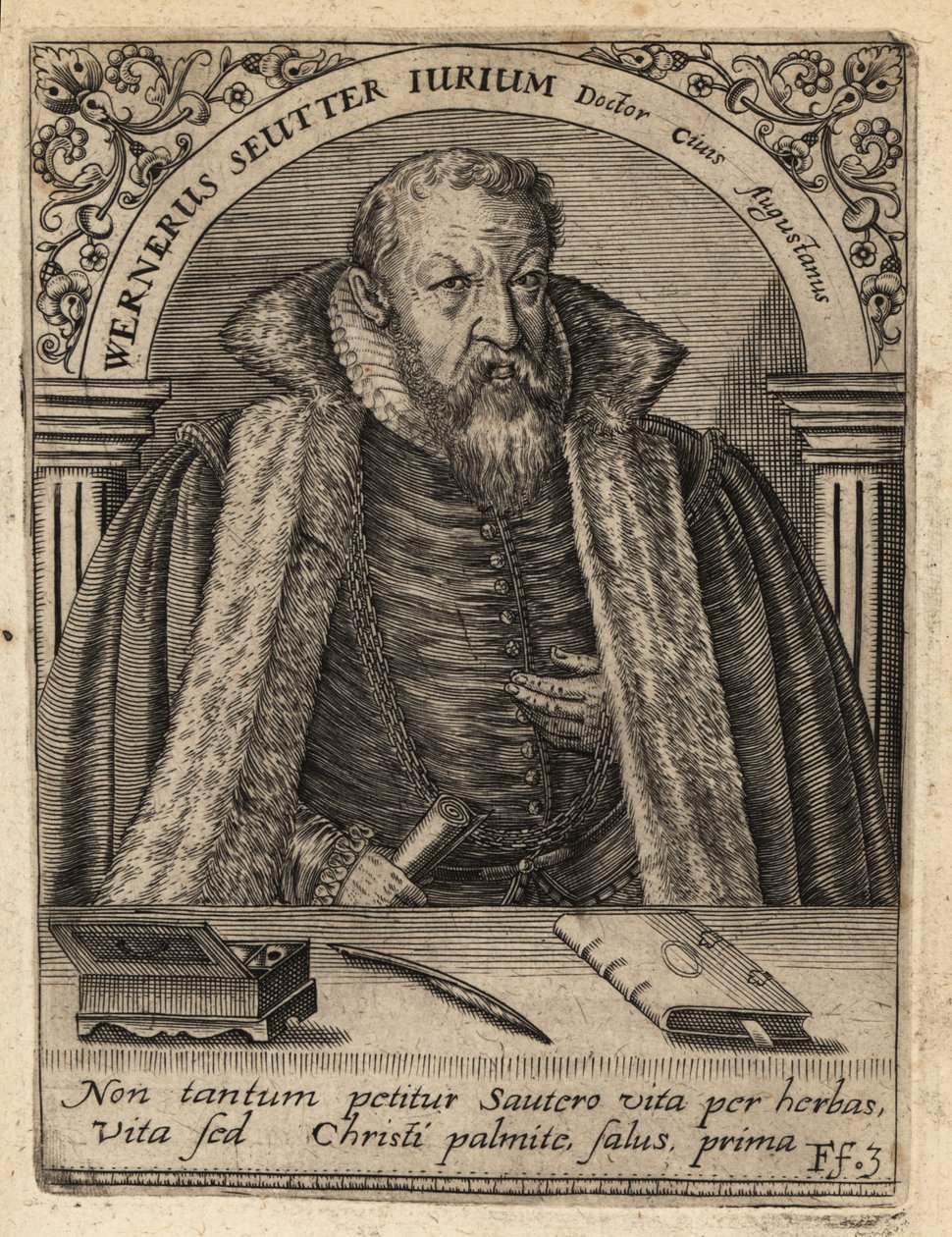 Werner Seuter door Theodore de Bry