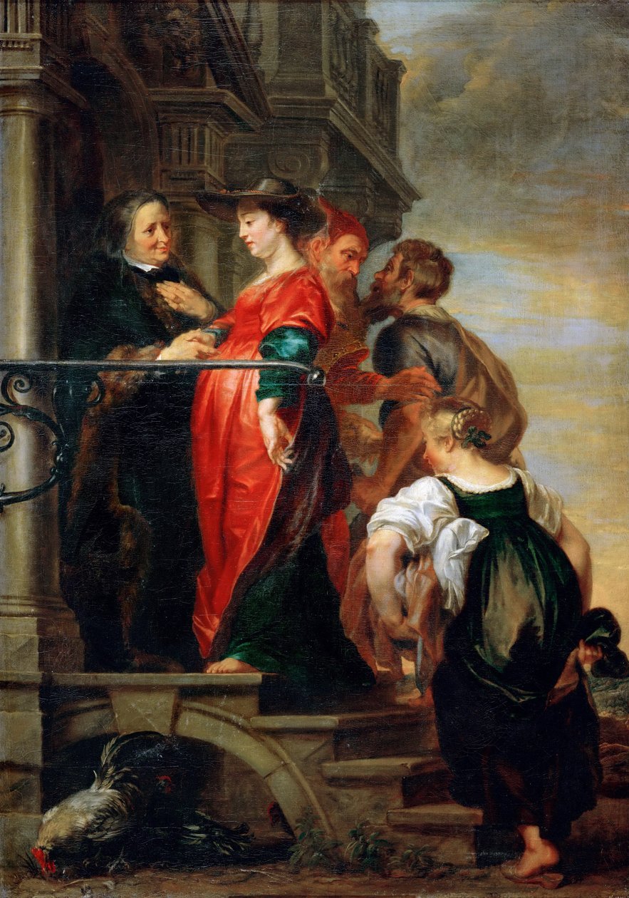 De Visitatie van de Heilige Maagd Maria door Theodore van Thulden