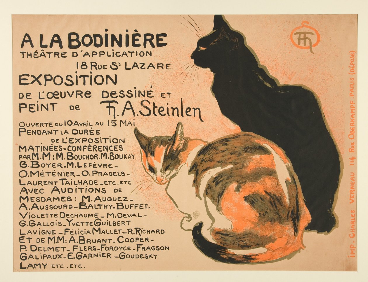 Ausstellung des gezeichneten und gemalten Werks von T. A. Steinlen door Théophile Alexandre Steinlen