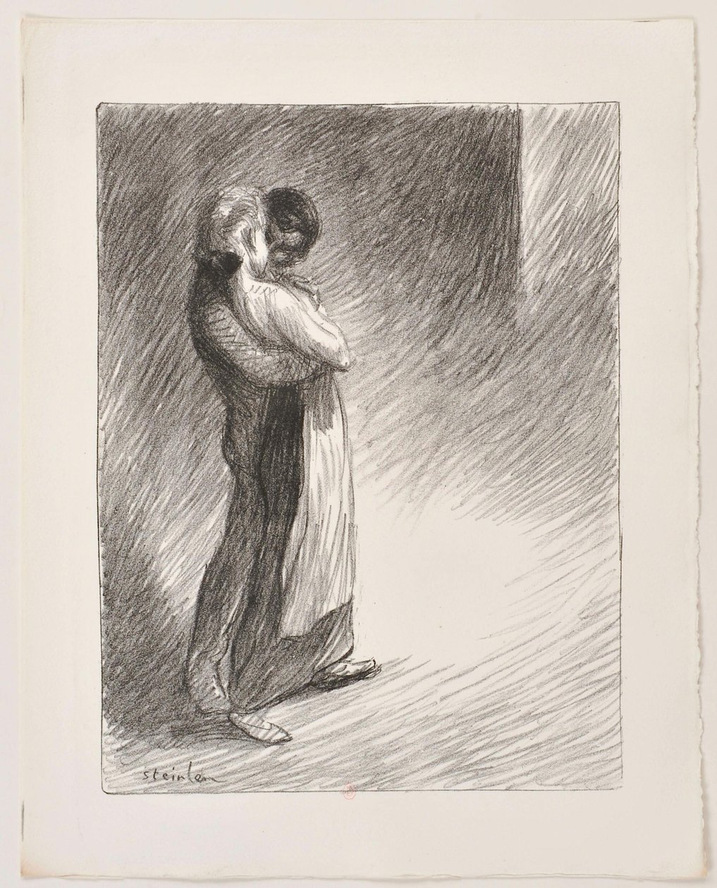 Idylle in de voorstad door Théophile Alexandre Steinlen
