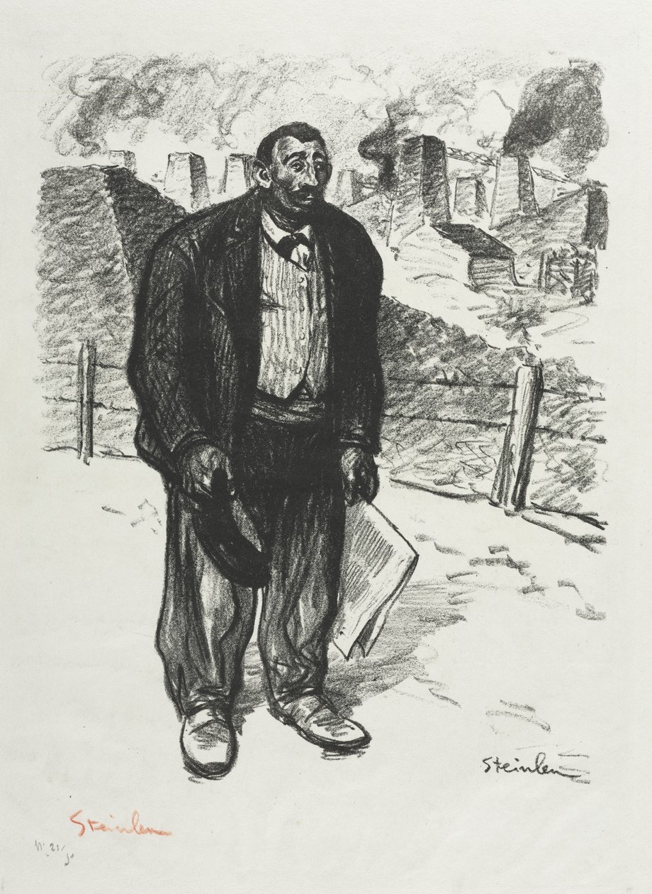 De eerlijke werknemer door Théophile Alexandre Steinlen