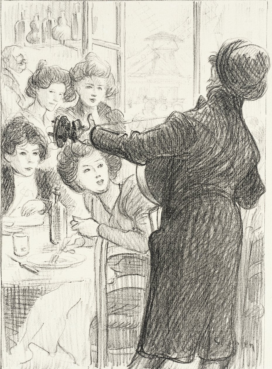 De zanger van het bos door Théophile Alexandre Steinlen