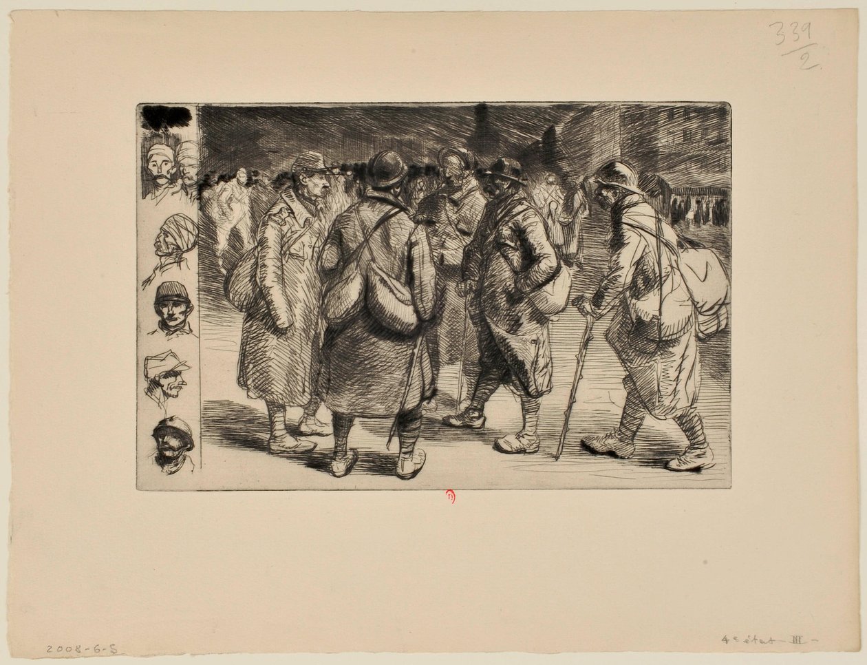 [Militairen met verlof, nr. 1] door Théophile Alexandre Steinlen