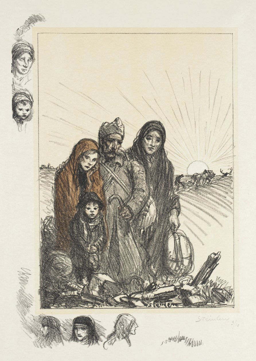 Terug naar de foyer door Théophile Alexandre Steinlen
