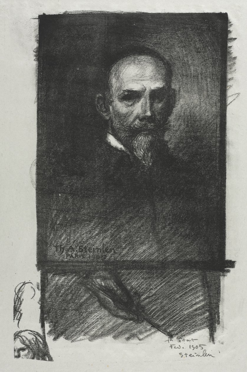 Zelfportret door Théophile Alexandre Steinlen