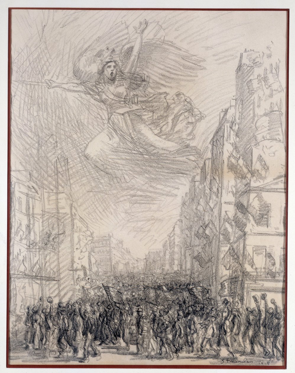 Overwinning of Marseillaise allegorie door Théophile Alexandre Steinlen