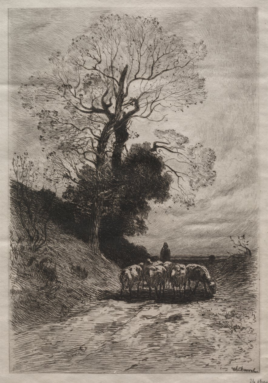 Terugkeer van de Kudde door Theophile Narcisse Chauvel