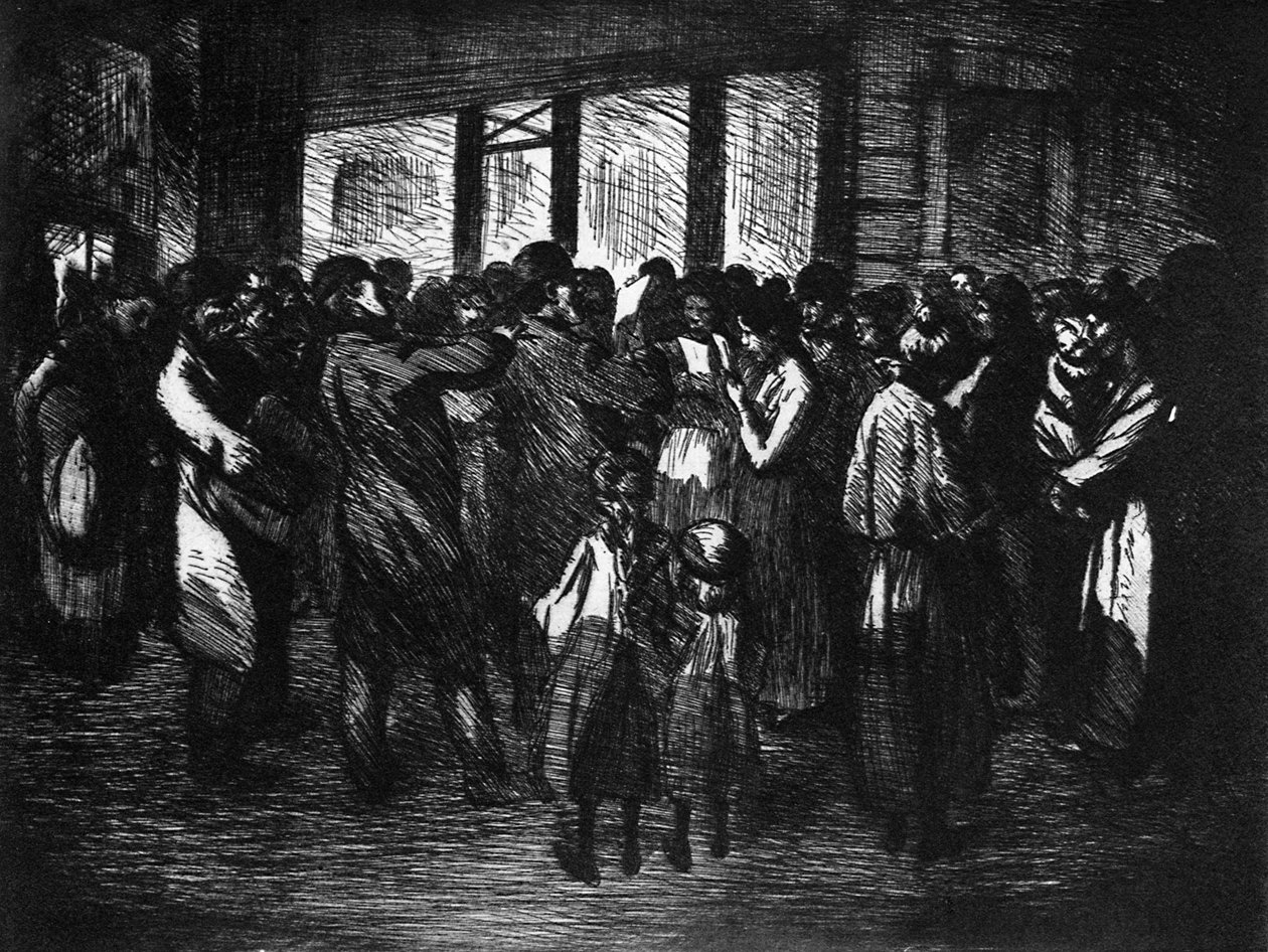 Chanteurs de Rue, ca. 1800-1840 1924 door Theophile Steinlen