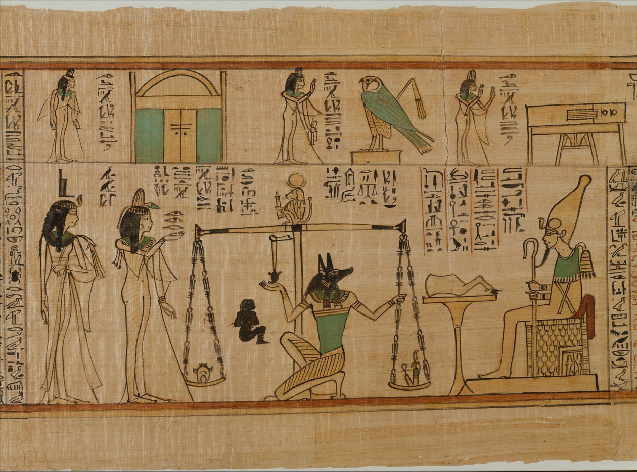 De begrafenispapyrus van de zanger van Amon Nany, ca. 1050 v.Chr. door Third Intermediate Period Egyptian