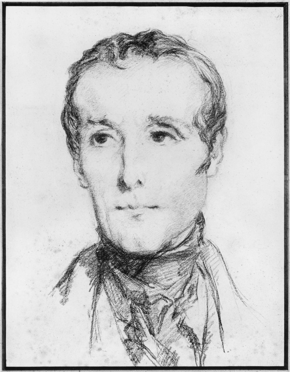Portret van Alphonse de Lamartine, c.1848 door Théodore Chassériau