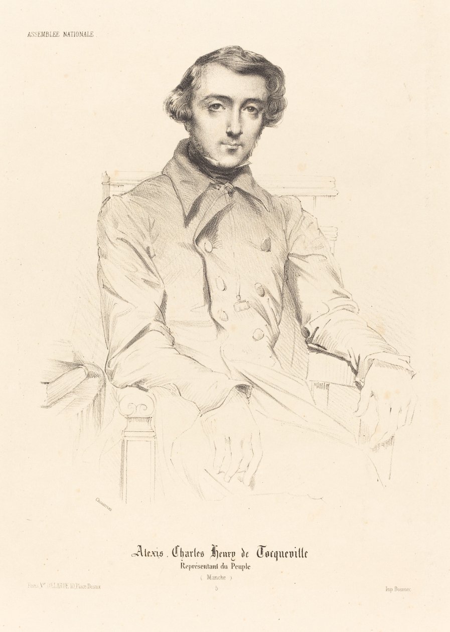 Alexis Charles Henry de Tocqueville door Théodore Chassériau