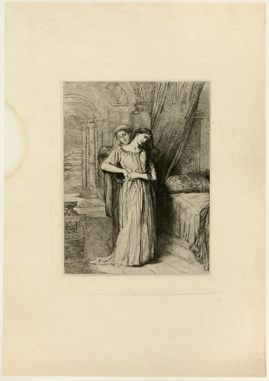 Als Ik Voor U Sterf, plaat acht uit Othello door Théodore Chassériau