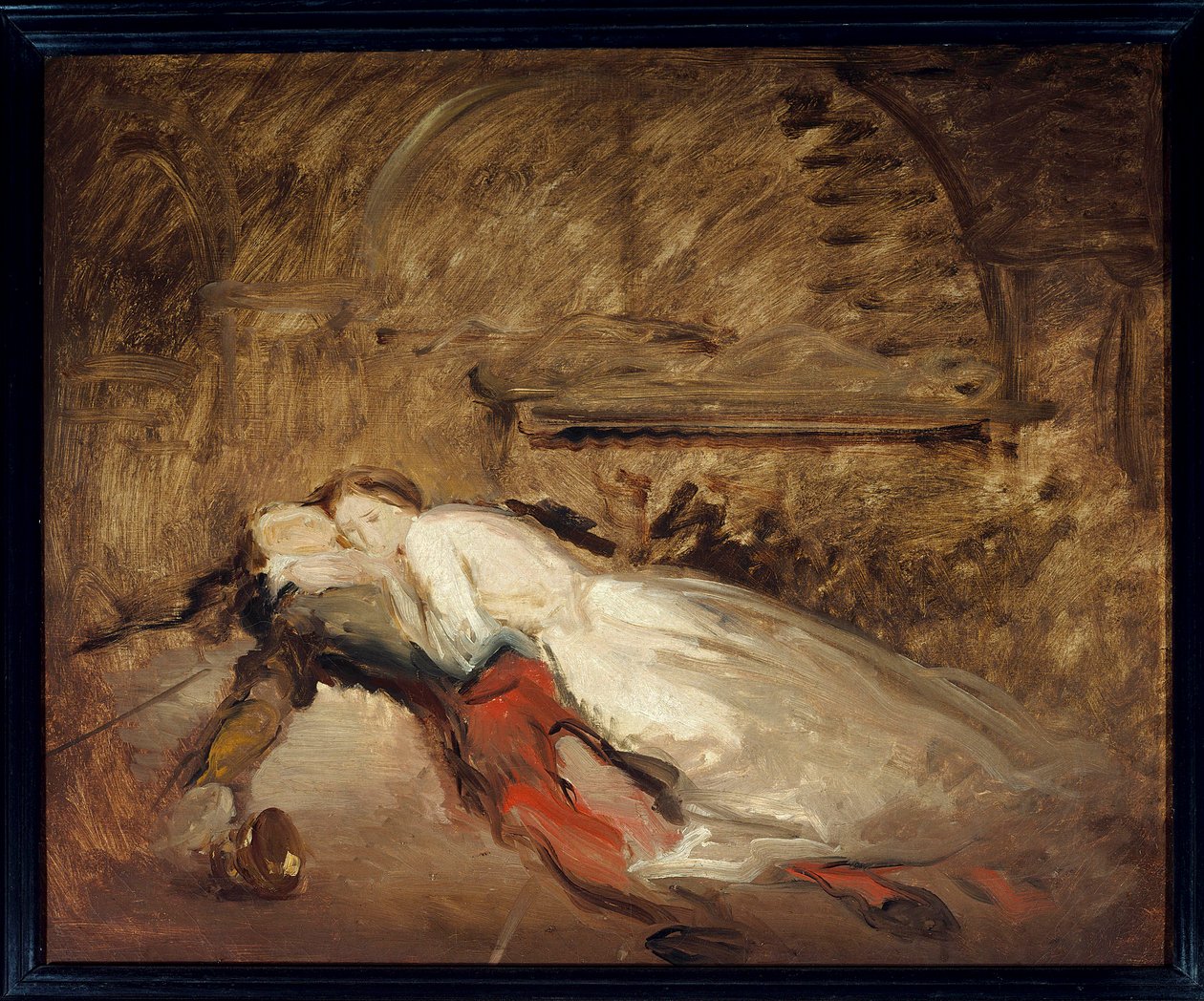 Romeo en Julia Illustratie van het stuk van William Shakespeare door Théodore Chassériau
