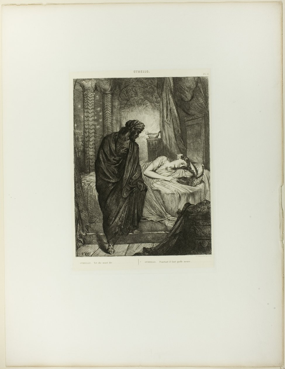 Toch Moet Ze Sterven, plaat elf uit Othello door Théodore Chassériau