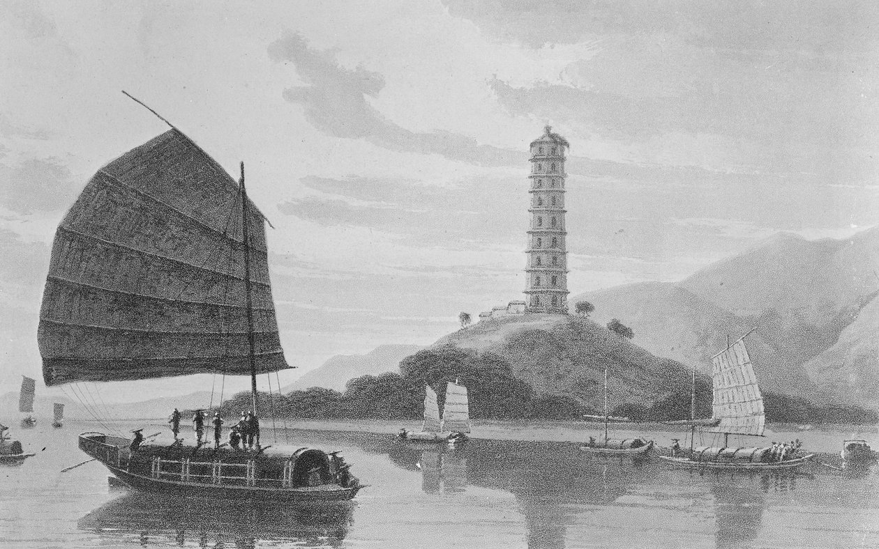 Whampoa Pagode, 1810 door Thomas und William Daniell