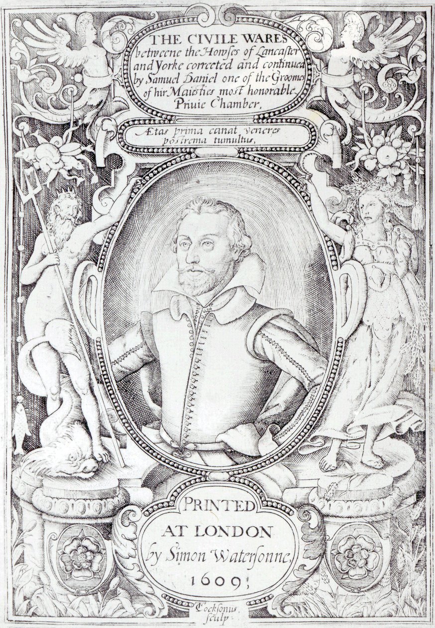 Portret van Samuel Daniel door Thomas Cockson