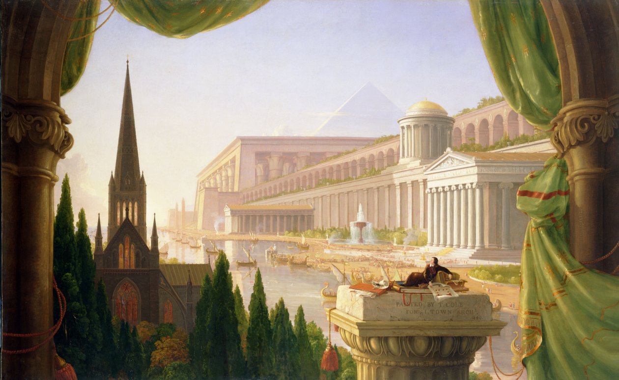 Droom van de architect door Thomas Cole