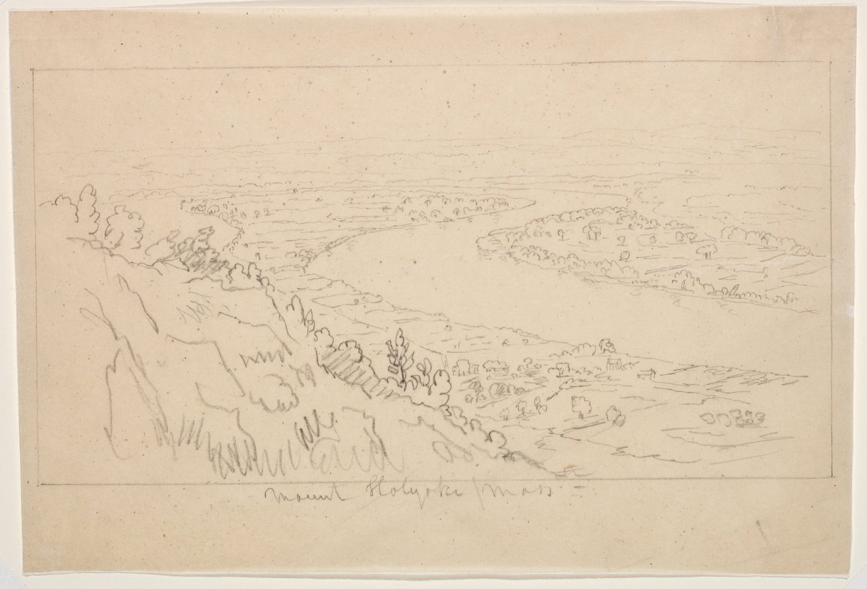 Mount Holyoke, Massachusetts door Thomas Cole