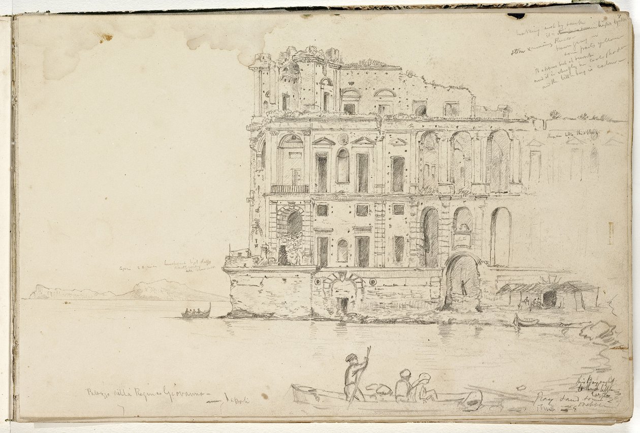 Palazzo della Regina Giovanna, Napels door Thomas Cole