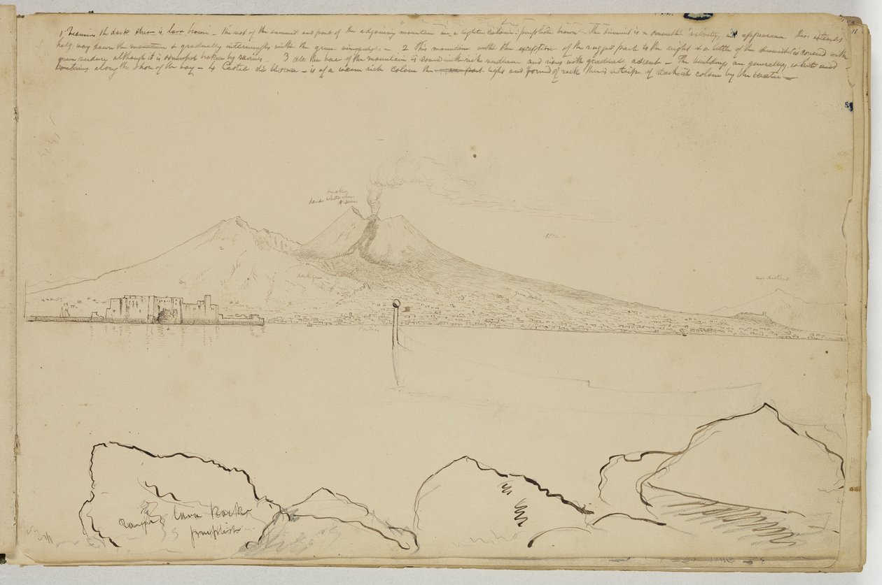 Panorama van de Baai van Napels door Thomas Cole