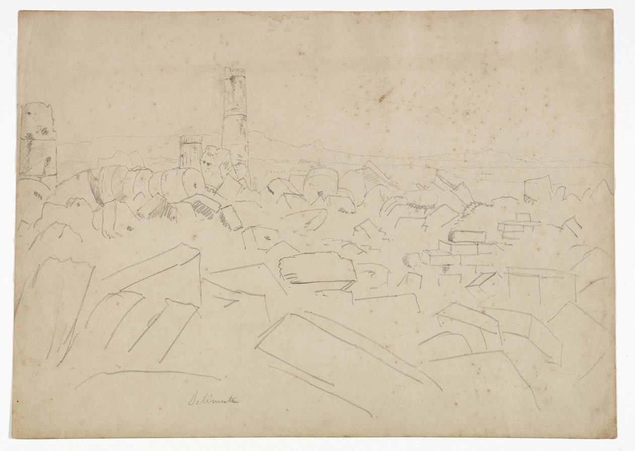 Ruïnes van Selinunte, 1842 door Thomas Cole