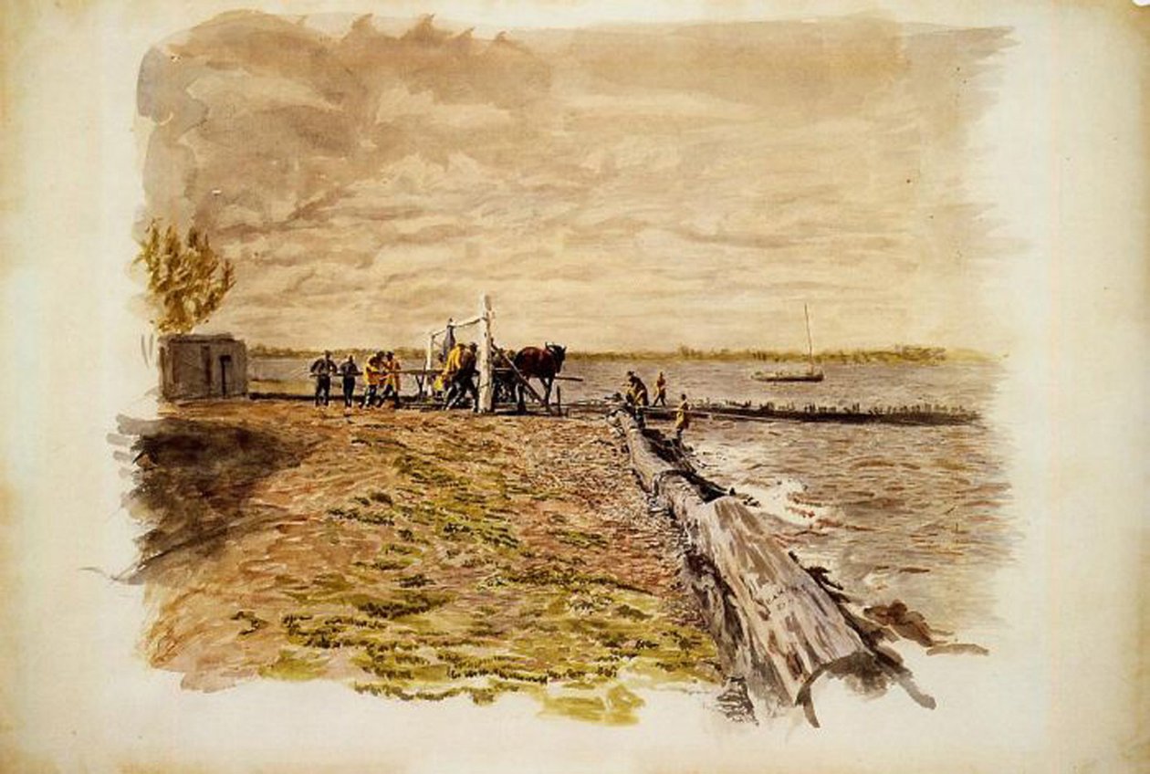De Seine Tekenen door Thomas Eakins