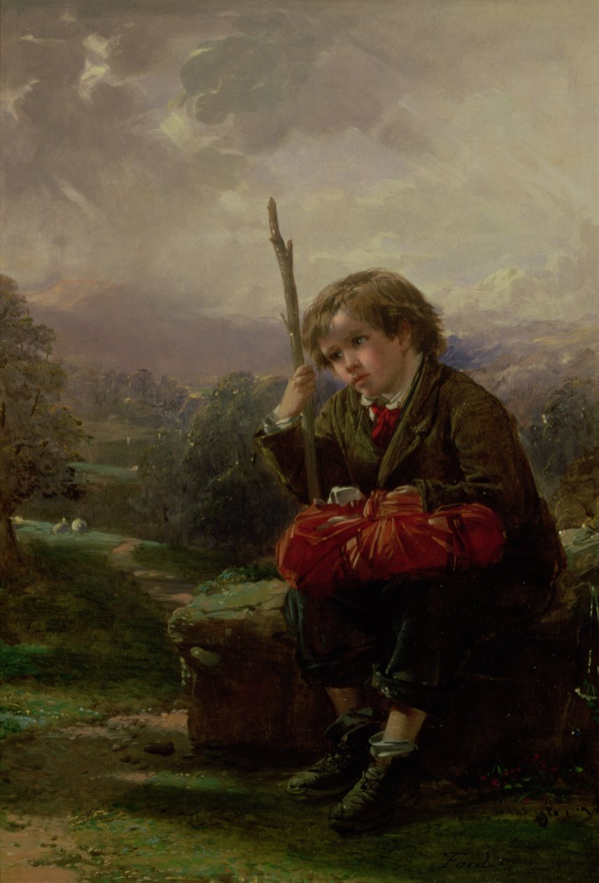 Een rustpauze onderweg door Thomas Faed