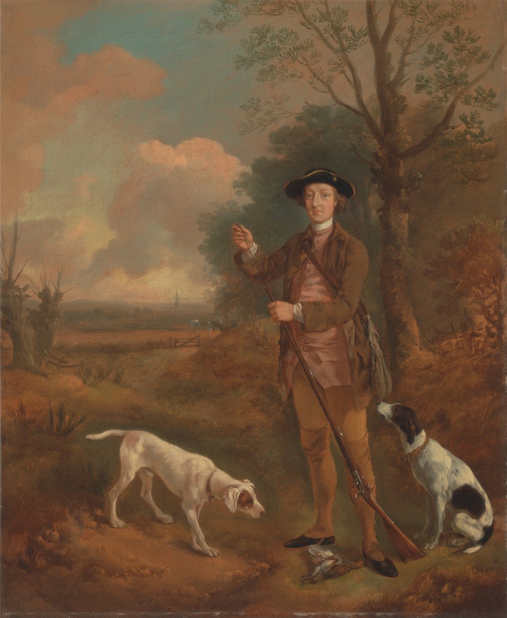 Majoor John Dade, van Tannington, Suffolk door Thomas Gainsborough