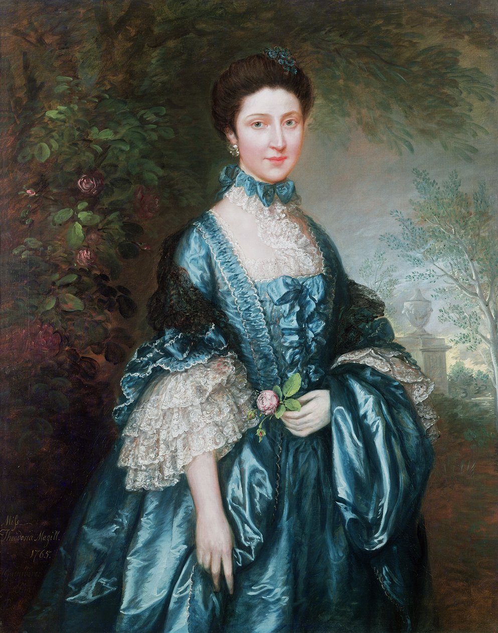 Miss Theodosia Magill, gravin Clanwilliam (overleden 1817), 1765 door Thomas Gainsborough